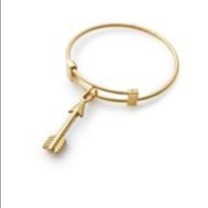 Alex and Ani 14k gold plated arrow wire ring